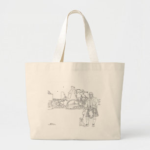 Donnottar Castle, Schottland Tote Bag Jumbo Stoffbeutel