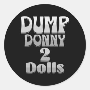 Donny 2 Dollar - Trump-Zolltarife - Spaß C Runder Aufkleber