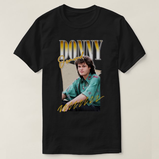 Donny Osmond Retro ästhetisches Fan Design T-Shirt (Design vorne)