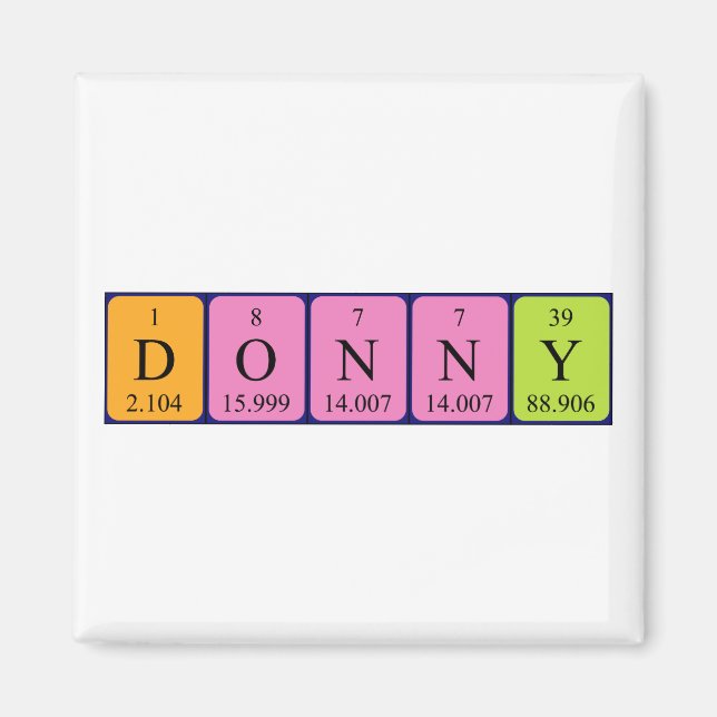 Donny Periodenmagnet Magnet (Vorne)