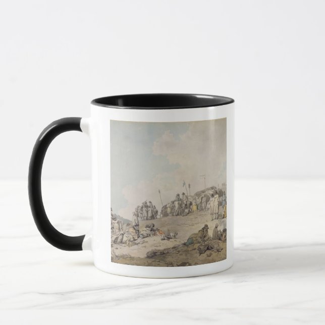 Donnybrook angemessen, 1782 (Stift, Tinte und w/c Tasse (Links)