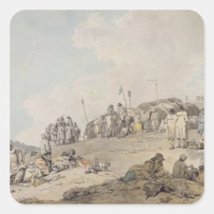 Donnybrook Fair, 1782 (Stift, Tinte und ohne Papie Quadratischer Aufkleber