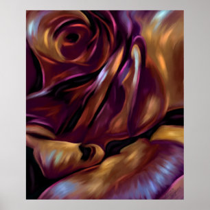 Donnybrook Rose Abstrakt Art Poster