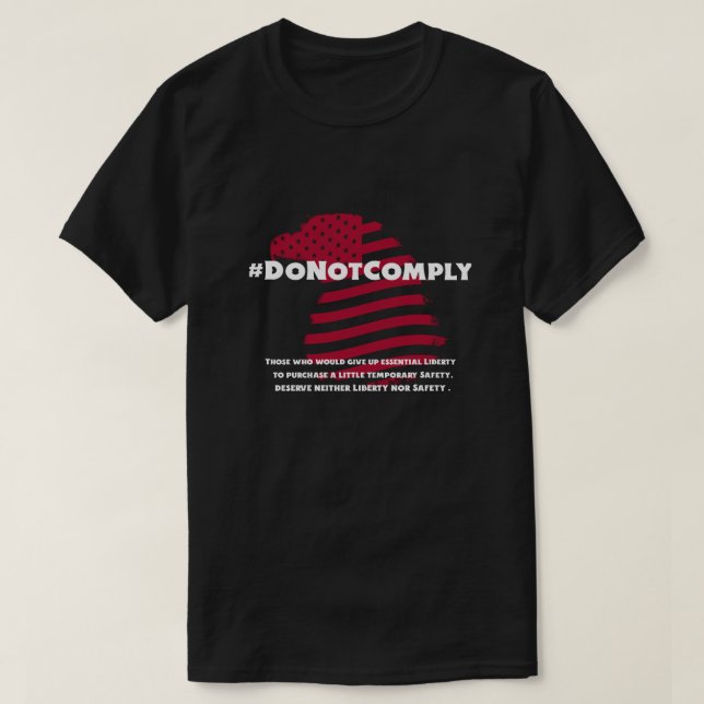 #DONOTCOMPLY T - SHIRT for MEN AND FRAUES (Design vorne)