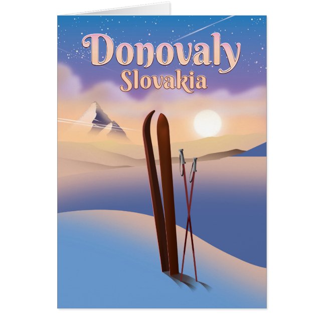 Donovaly Slowakei Ski Poster. (Vorne)
