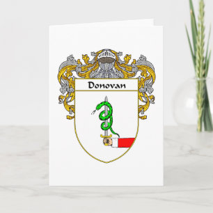 Donovan-Wappen (überzogen) Feiertagskarte