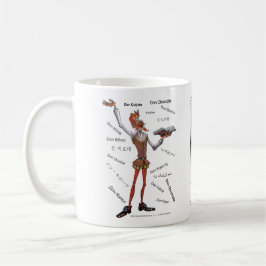 DONQUIXOTE WEG Karte - TAZA- Cervantes Kaffeetasse