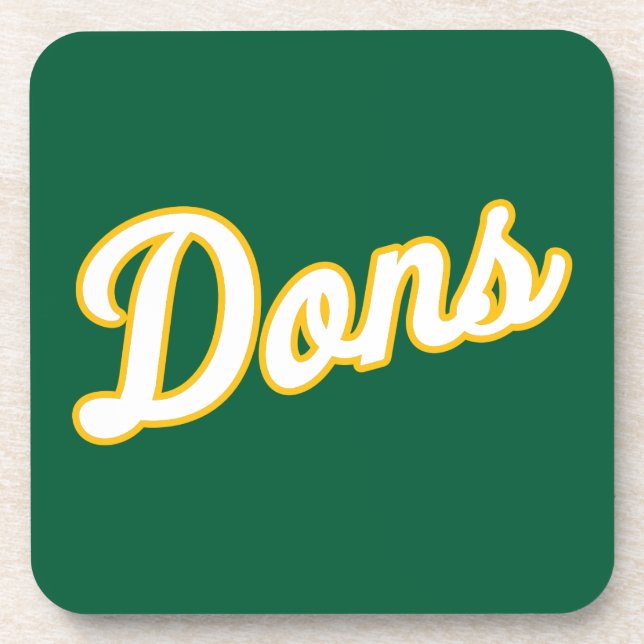 Dons Schriftzug-Logo Getränkeuntersetzer (Vorderseite)