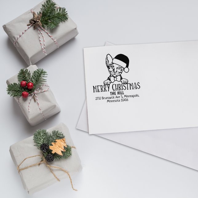 Donskoy Cat Rücksendeadresse Weihnachten Gummistempel (Von Creator hochgeladen)