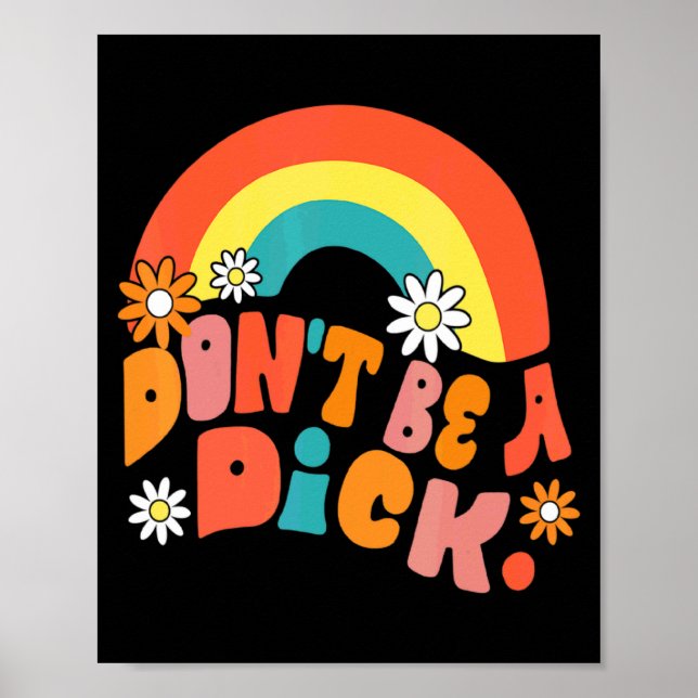 Dont Be A Motivation Message Vintage Groov  Poster (Vorne)