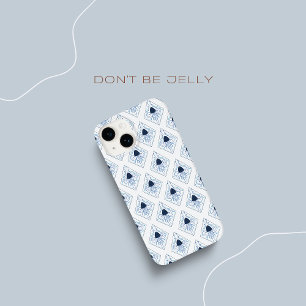 Don't Be Jelly Blue Jellyfish Damask Case-Mate iPhone 14 Hülle