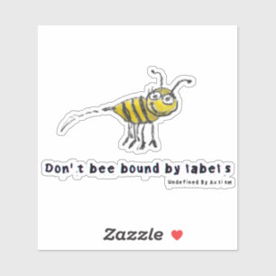 Don't Bee Bound Vinyl Stickers - Fun & Whimsical Aufkleber