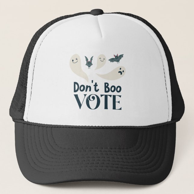 Don't Boo Vote USA Wahl Truckerkappe (Vorderseite)