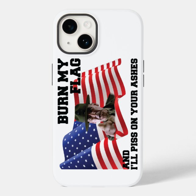 Don't burn my flag Case-Mate iPhone hülle (Rückseite)