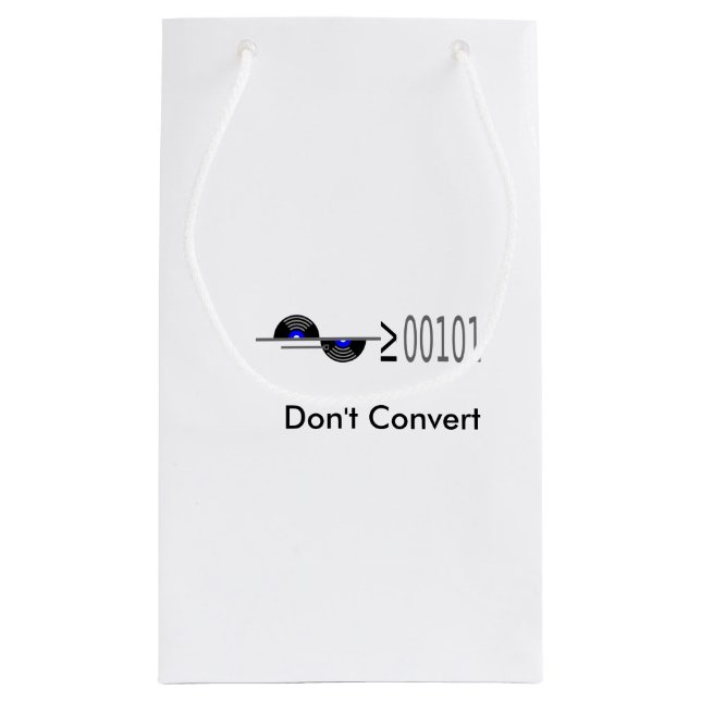 Dont Convert Kleine Geschenktüte (Rückseite)