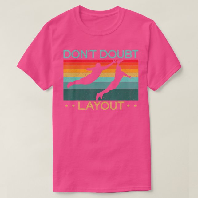 Dont Doubt Layout Ultimate Frisbee Flying Disk Spo T-Shirt (Design vorne)