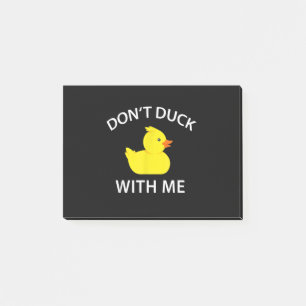 Dont Duck mit mir Funny Rubber Duck Post-it Klebezettel
