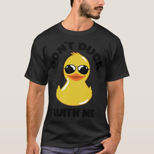 Dont Duck mit Schokolade Labrador schwarzer Labrad T-Shirt (Vorderseite)