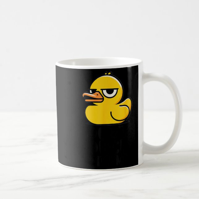 Dont Duck with me , Rubber Ducky Funny Meme Cool D Kaffeetasse (Rechts)