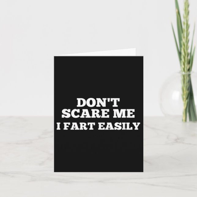 Dont E Me I Furz einfach Karte (Vorderseite)
