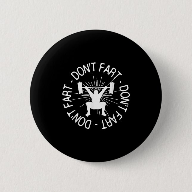 Dont Far Funny Fitness Gym Gift  Button (Vorderseite)