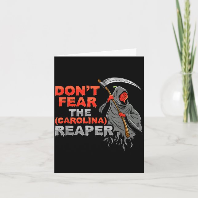 Dont Fear The Carolina Reaper Design  Karte (Vorderseite)