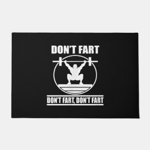 Dont Furz Funny Gym Workout Squat für Bodybuilder Fußmatte