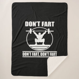 Dont Furz Funny Gym Workout Squat für Bodybuilder Sherpadecke