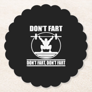 Dont Furz Funny Gym Workout Squat für Bodybuilder Untersetzer
