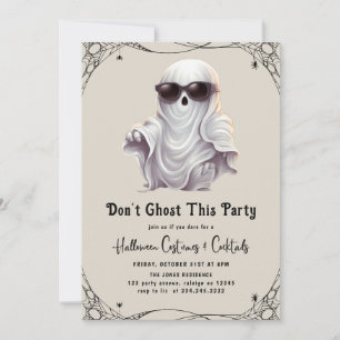 Dont Ghost Dieses Party Erwachsene Halloween-Party Einladung