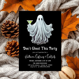 Dont Ghost Dieses Party Erwachsene Halloween-Party Einladung