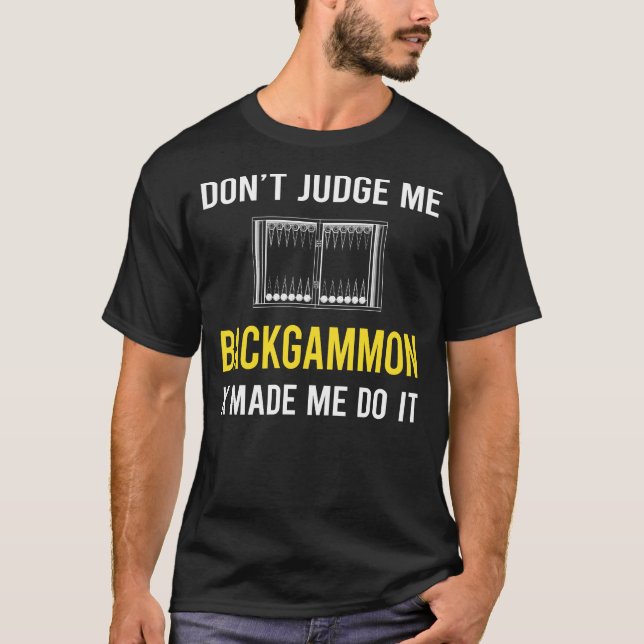 Dont Judge Backgammon T-Shirt (Vorderseite)
