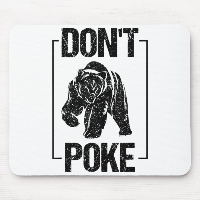 Don't Ke Funny Bear _ Cute Superhero Bear Usa Gift Mousepad (Vorne)