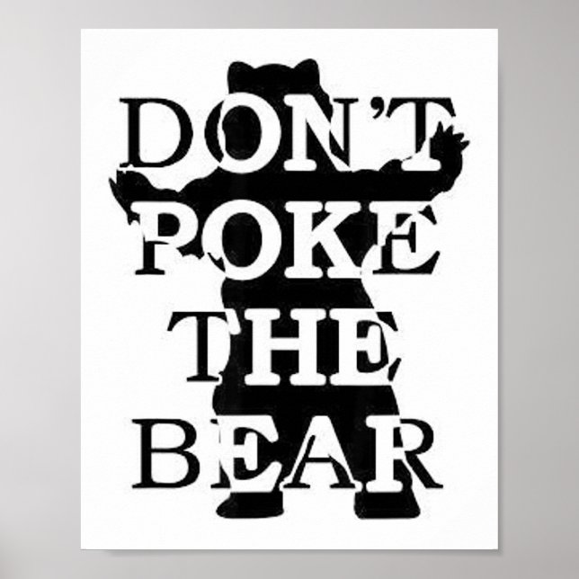 Don't Ke The Bear  Poster (Vorne)