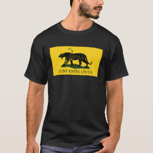 DONT KNEEL AUF US-Gadsden Flag Black Panther Snake T-Shirt