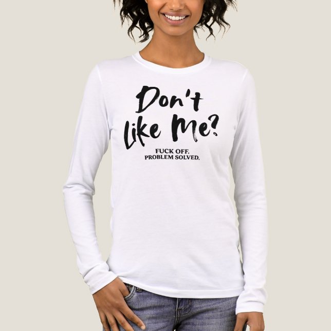 DON'T LIKE ME Tri-Blend SHIRT (Vorderseite)