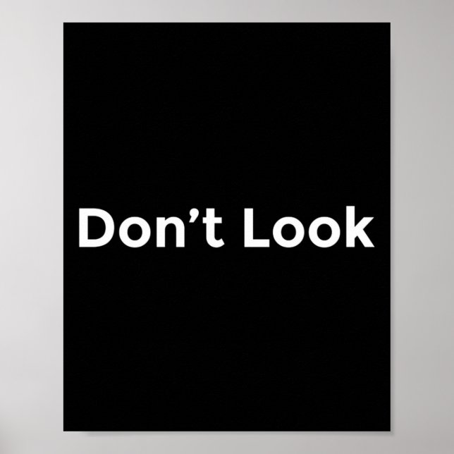 Dont Look At Me  Poster (Vorne)