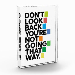 Don't look back fotoblock