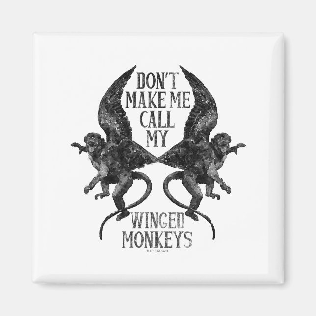 Dont Make Me Call My Winged Monkeys  Magnet (Vorne)