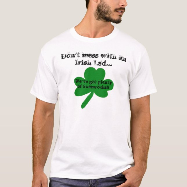 Don't Mess mit einem Irish Lad Spaß T - Shirt (Vorderseite)