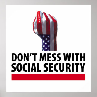 Don't Mess mit Sozialversicherung Poster