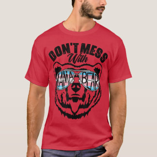 Don't Mess With Mama Bear Proud Trans Mom Ally Tra T-Shirt