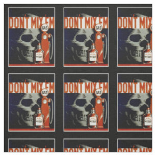 "Don't Mix Them" Vintage-Kunststoff Stoff