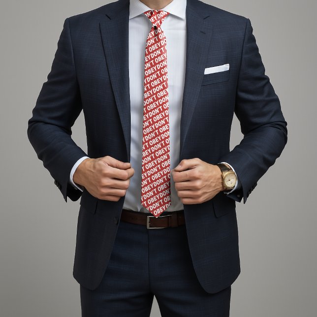 Don't Obey Portland Frog Protest Krawatte (Von Creator hochgeladen)