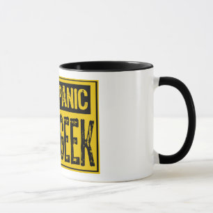 Don't panic Sign- Im A Geek -Gelb/Schwarz Tasse