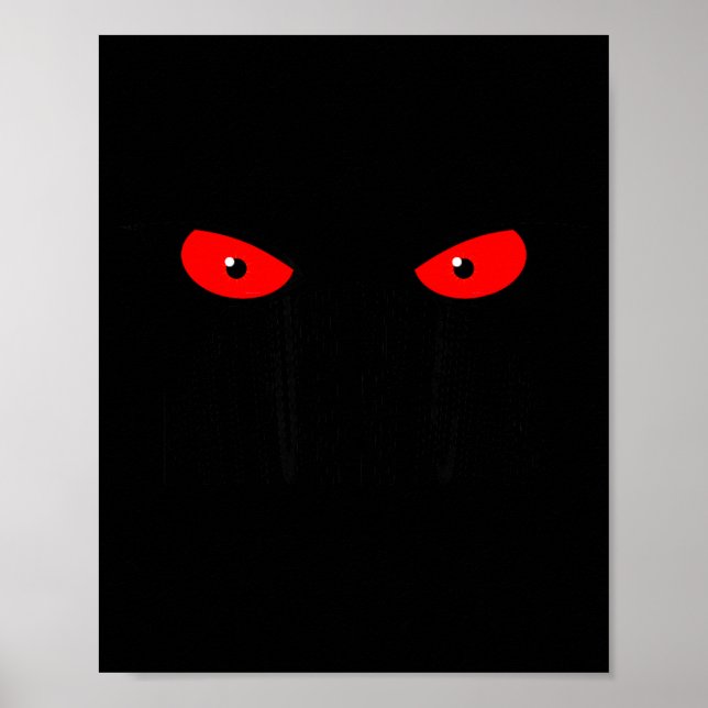 Don't Push My Buttons_ Red Eyes _ Sarcastic Attitu Poster (Vorne)