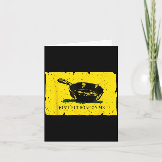 Don't Put Soap On Me  Karte (Vorderseite)