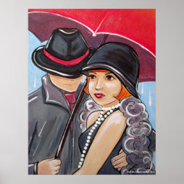 Don't Rain on My Parade - 1920s Flapper Poster