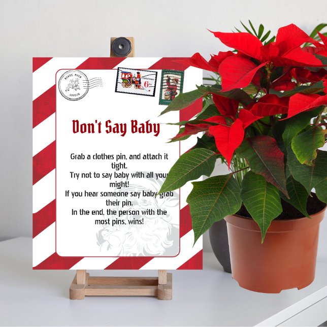Dont Say Baby santa's Buchstabe Nordpol mit Postst Poster (Von Creator hochgeladen)