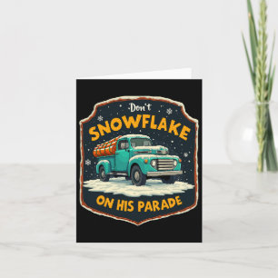 Dont Snowflake auf seiner Parade Pro Trump Schnee Karte
